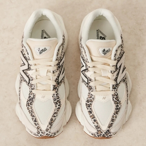 Rare New Balance 9060 Women's  Leopard Sneakers - Picture 3 of 4